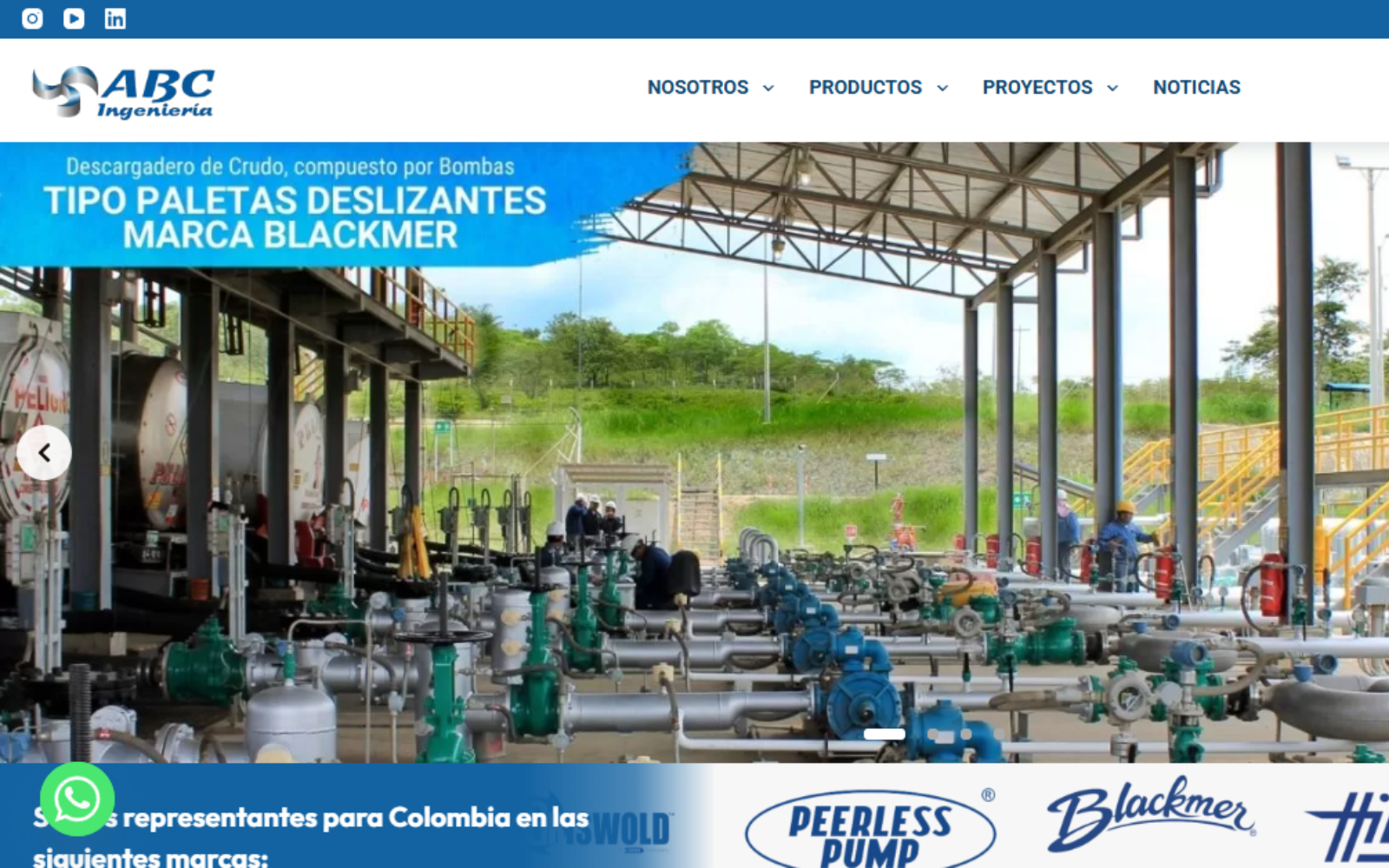 ABC Ingeniería website preview