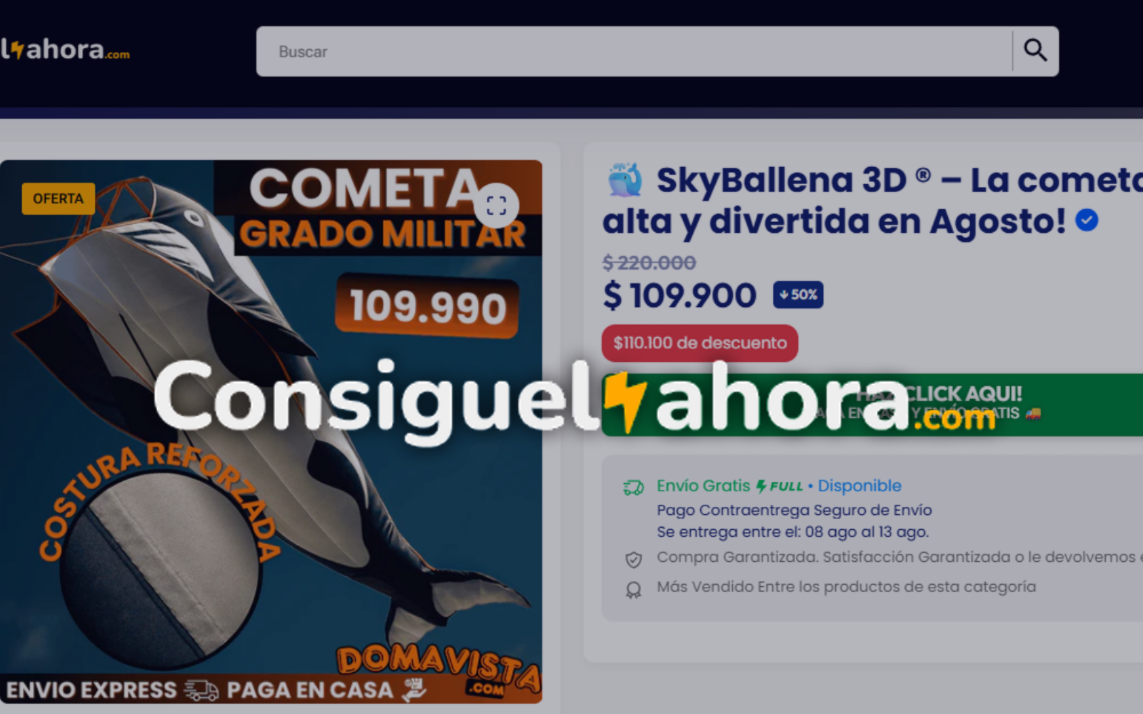 ConsigueloAhora website preview